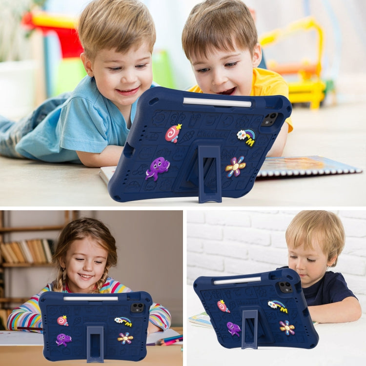 For iPad Pro 11 2024 Hi Baby EVA Full Body Tablet Case with Strap(Navy Blue) - iPad Pro 11 2024 Cases by buy2fix | Online Shopping UK | buy2fix