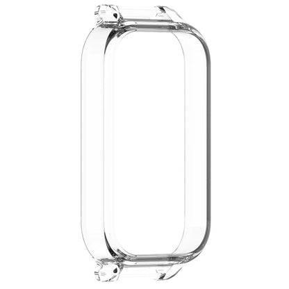 For Xiaomi Smart Band 8 Active Half Pack PC Watch Protective Case(Transparent White) - Watch Cases by buy2fix | Online Shopping UK | buy2fix