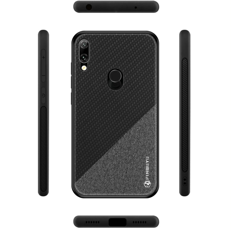 PINWUYO Honors Series Shockproof PC + TPU Protective Case for Huawei Y7 2019 (Fingerprint Hole) / Y7 Prime 2019(Black) - Huawei Cases by PINWUYO | Online Shopping UK | buy2fix