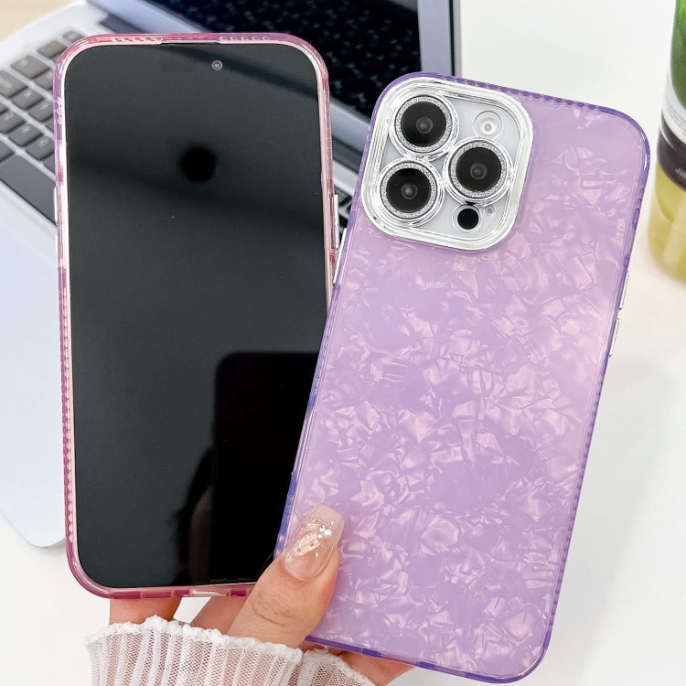 For iPhone 16 Plus Plating Glitter Texture TPU Phone Case with Lens Film(White Feather Yarn) - iPhone 16 Plus Cases by buy2fix | Online Shopping UK | buy2fix