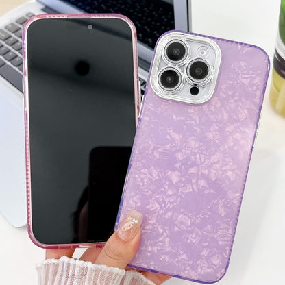 For iPhone 16 Plus Plating Glitter Texture TPU Phone Case with Lens Film(White Wrinkles) - iPhone 16 Plus Cases by buy2fix | Online Shopping UK | buy2fix