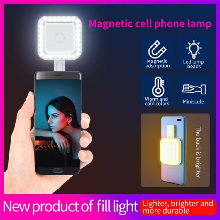 V18 Portable Skin Beauty Live Streaming LED Fill Light Magnetic Phone Selfie Lamp(Black) - Selfie Light by buy2fix | Online Shopping UK | buy2fix