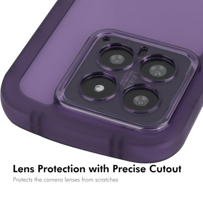 For Xiaomi 14 ENKAY Hat-Prince Translucent Matte TPU Shockproof Phone Case(Purple) - 14 Cases by ENKAY | Online Shopping UK | buy2fix