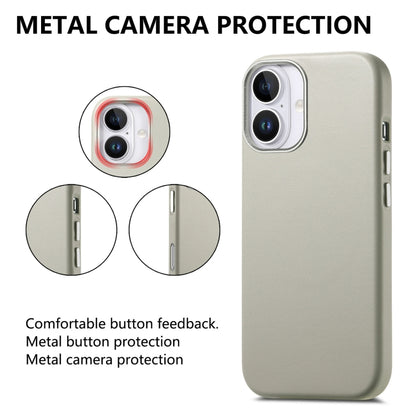 For iPhone 16 Pro Max Electroplated Metal Button Shockproof Phone Case(White) - iPhone 16 Pro Max Cases by buy2fix | Online Shopping UK | buy2fix