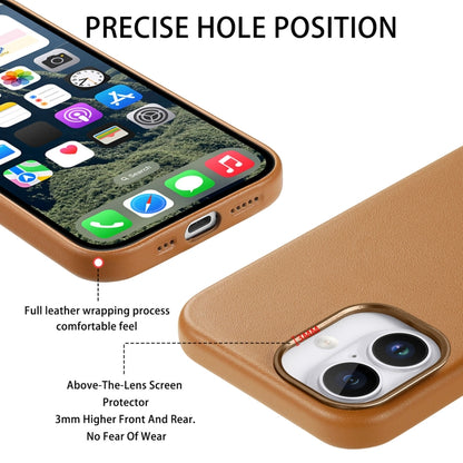 For iPhone 16 Pro Electroplated Metal Button Shockproof Phone Case(Brown) - iPhone 16 Pro Cases by buy2fix | Online Shopping UK | buy2fix