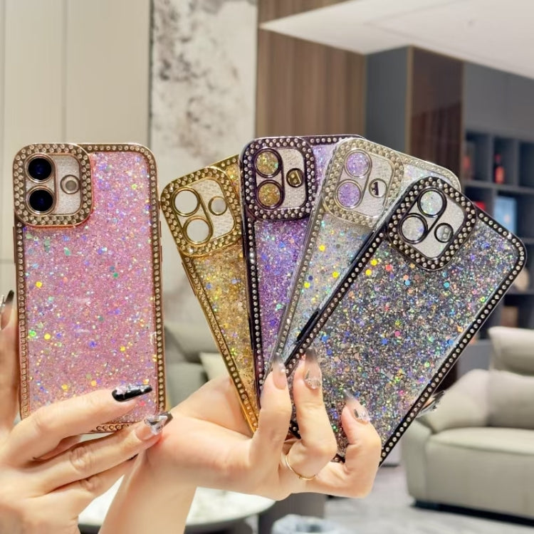 For iPhone 16 Pro Max Diamond Glitter Sequins TPU Phone Case(Black) - iPhone 16 Pro Max Cases by buy2fix | Online Shopping UK | buy2fix