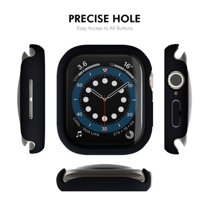 For Apple Watch Series 10 42mm ENKAY Hat-Prince PC Tempered Glass Film Integrated Watch Case(Black) - Watch Cases by ENKAY | Online Shopping UK | buy2fix