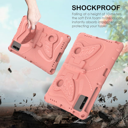 For Huawei MatePad SE 11 2024 Butterfly Bracket EVA Shockproof Tablet Case(Pink Orange) - Huawei by buy2fix | Online Shopping UK | buy2fix