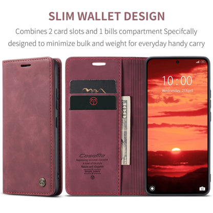 For Xiaomi 14T CaseMe 013 Multifunctional Horizontal Flip Leather Phone Case(Red) - 14T Cases by CaseMe | Online Shopping UK | buy2fix