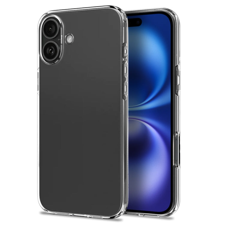 For iPhone 16 Plus NORTHJO 4 in 1 TPU Phone Case with Screen Film and Lens Film and Camera Control Button Cover(Clear) - iPhone 16 Plus Cases by NORTHJO | Online Shopping UK | buy2fix