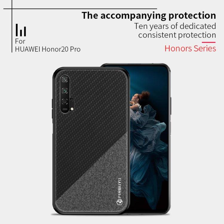 PINWUYO Honors Series Shockproof PC + TPU Protective Case for Huawei Honor 20 Pro(Brown) - Honor Cases by PINWUYO | Online Shopping UK | buy2fix