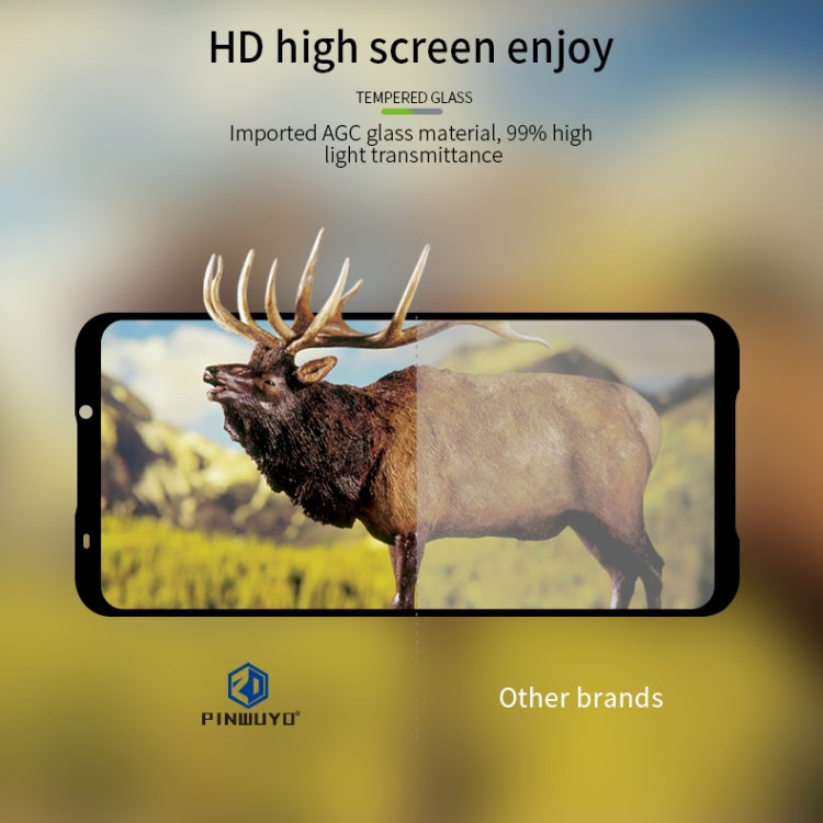 PINWUYO 9H 2.5D Full Screen Tempered Glass Film for  Xiaomi Black shark2 Pro（Black） -  by PINWUYO | Online Shopping UK | buy2fix