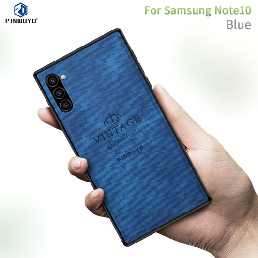 PINWUYO Shockproof Waterproof Full Coverage PC + TPU + Skin Protective Case  for Galaxy Note10(Blue) - Galaxy Phone Cases by PINWUYO | Online Shopping UK | buy2fix