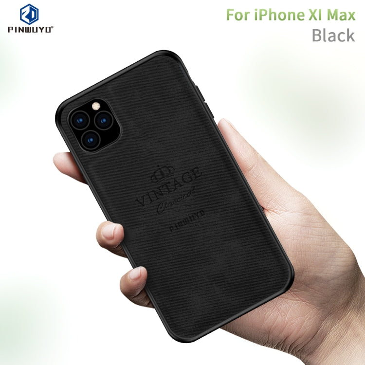 For iPhone 11 Pro Max PINWUYO Shockproof Waterproof Full Coverage PC + TPU + Skin Protective Case (Black) - iPhone 11 Pro Max Cases by PINWUYO | Online Shopping UK | buy2fix