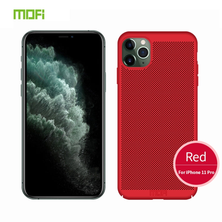 For iPhone 11 Pro MOFI Breathable PC Ultra-thin All-inclusive Protective Case(Red) - iPhone 11 Pro Cases by MOFI | Online Shopping UK | buy2fix