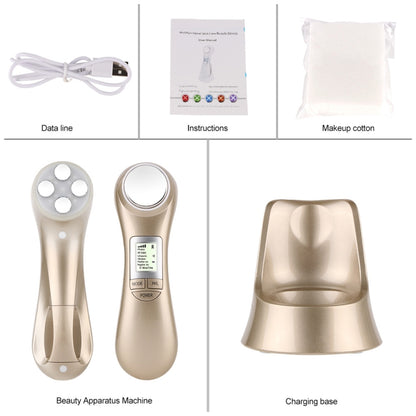 OFY9901  Face Skin EMS Mesotherapy Electroporation RF Radio Frequency Facial LED Photon Skin Care Face Lift Tighten Remove Wrinkle(Gold) - Beauty Instrument by buy2fix | Online Shopping UK | buy2fix