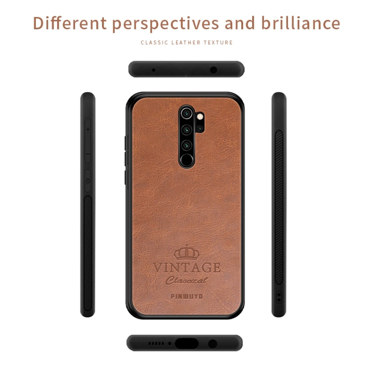 For Xiaomi RedMi Note 8 Pro PINWUYO Pin Rui Series Classical Leather, PC + TPU + PU Leather Waterproof And Anti-fall All-inclusive Protective Shell(Red) - Xiaomi Cases by PINWUYO | Online Shopping UK | buy2fix