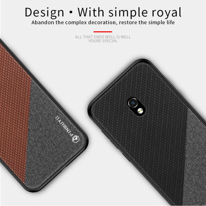 For Xiaomi RedMi 8A PINWUYO Rong Series  Shockproof PC + TPU+ Chemical Fiber Cloth Protective Cover(Red) - Xiaomi Cases by PINWUYO | Online Shopping UK | buy2fix