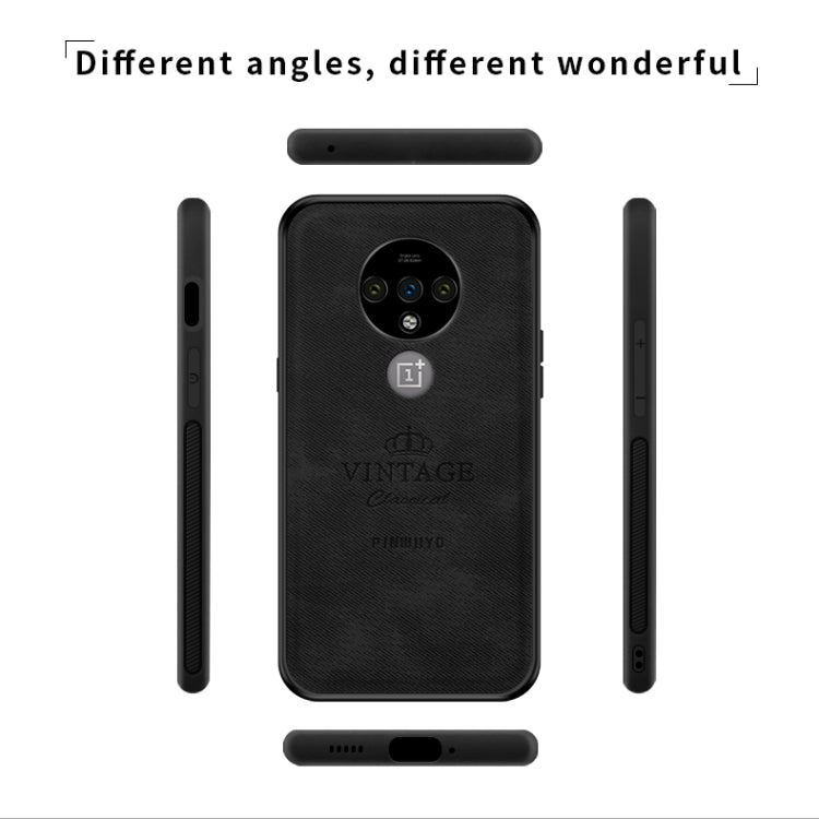 For Oneplus 7T PINWUYO Zun Series PC + TPU + Skin Waterproof And Anti-fall All-inclusive Protective Shell(Brown) - OnePlus Cases by PINWUYO | Online Shopping UK | buy2fix