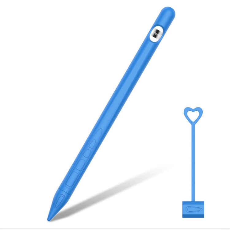 Suitable For Apple Pencil1 Generation StylusTouch Pen Silicone Protective Cover Pen Cap(Blue) - Pencil Accessories by buy2fix | Online Shopping UK | buy2fix