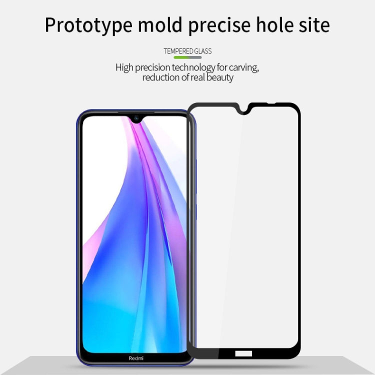 For Xiaomi Redmi Note 8T MOFI 9H 2.5D Full Screen Tempered Glass Film(Black) -  by MOFI | Online Shopping UK | buy2fix