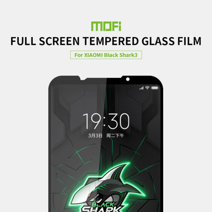 For Xiaomi Black Shark 3 MOFI 9H 2.5D Full Screen Tempered Glass Film(Black) -  by MOFI | Online Shopping UK | buy2fix