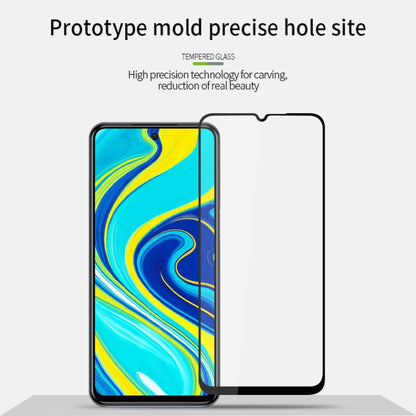 For Xiaomi Redmi Note 9 MOFI 9H 2.5D Full Screen Tempered Glass Film(Black) -  by MOFI | Online Shopping UK | buy2fix