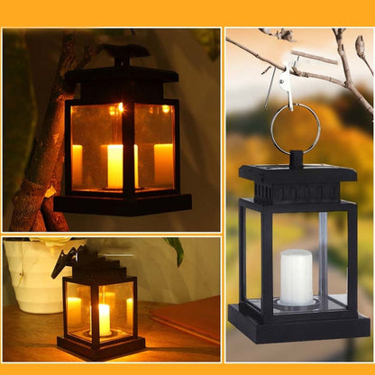 Solar Candle Light Retro Outdoor Waterproof LED Garden Light - Solar Lights by buy2fix | Online Shopping UK | buy2fix