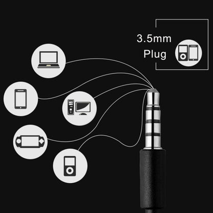 3.5mm Wired Headphones Handsfree Headset In Ear Earphone Earbuds with Mic for Xiaomi Phone MP3 Player Laptop(Silver) - In Ear Wired Earphone by buy2fix | Online Shopping UK | buy2fix