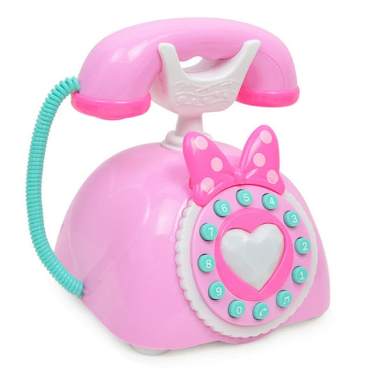 Child Simulation Retro Telephone Light Music Cartoon Early Education Puzzle Musical  Toys(Pink) - Music Toys by buy2fix | Online Shopping UK | buy2fix