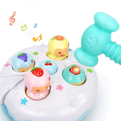 Cake Hitting Hamster Electric Game Machine Percussion with Music Baby Puzzle Children Toys(Pink) - Music Toys by buy2fix | Online Shopping UK | buy2fix