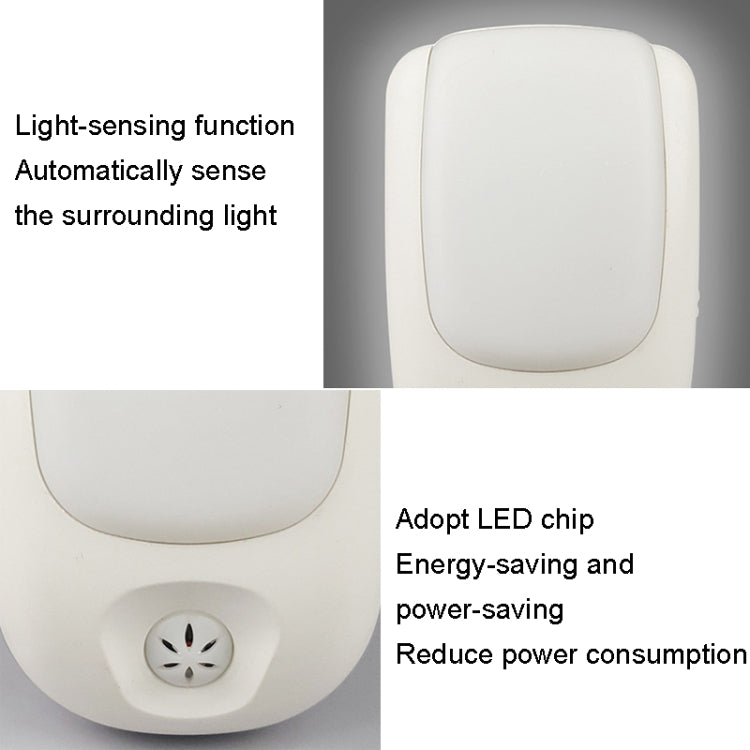 A72 Intelligent LED Sensor Night Light, Plug:AU Plug(White) - Sensor LED Lights by buy2fix | Online Shopping UK | buy2fix