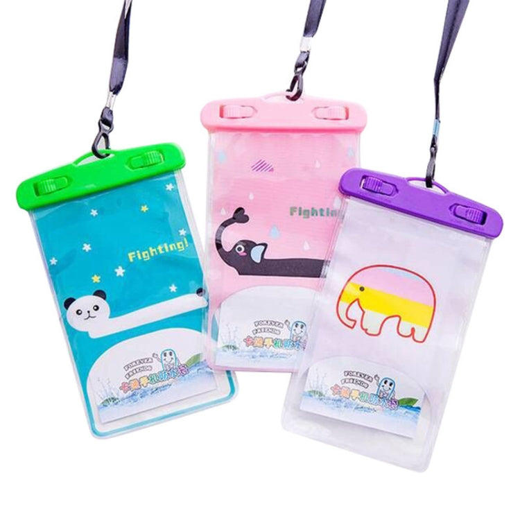 10 PCS Large Outdoor Photo Transparent Waterproof Cartoon Mobile Phone Bag, Style:Elephant - Waterproof Bag by buy2fix | Online Shopping UK | buy2fix