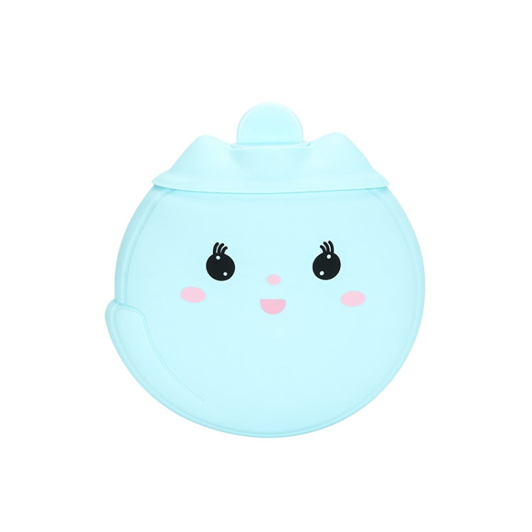 Cartoon Silicone Mini Warm Belly Warm Palace Water Injection Explosion-Proof Warm Water Bag(Sky Blue) - Hot Water Bags by buy2fix | Online Shopping UK | buy2fix