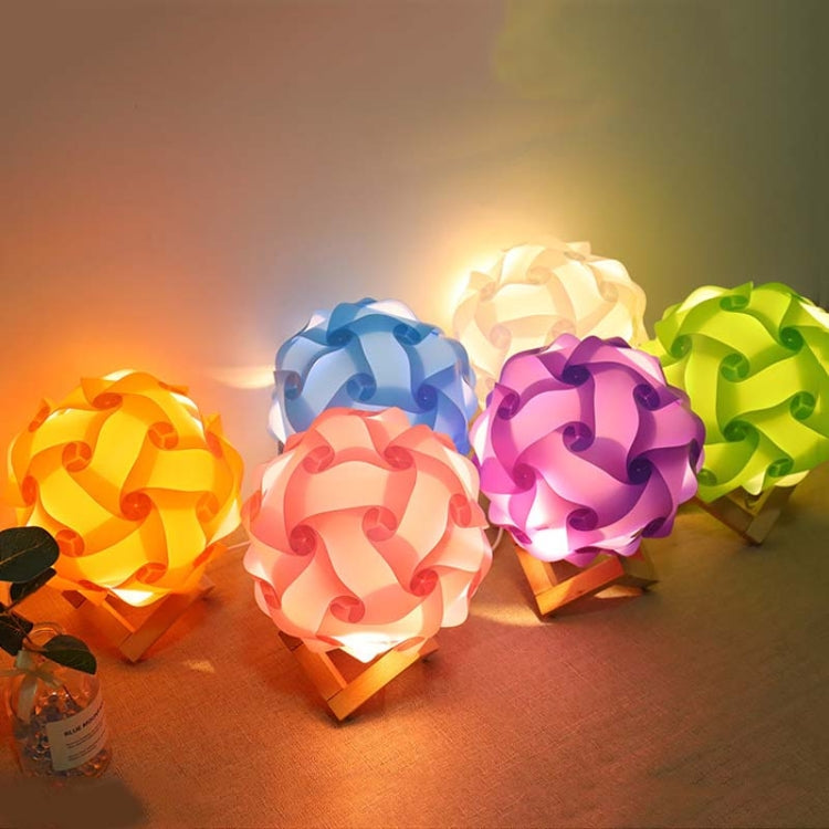 Creative Bedroom Bedside Night Light USB Round Romantic Room Decoration Lamp with Wood Base, Style: Finished Product(Colorful) - Novelty Lighting by buy2fix | Online Shopping UK | buy2fix