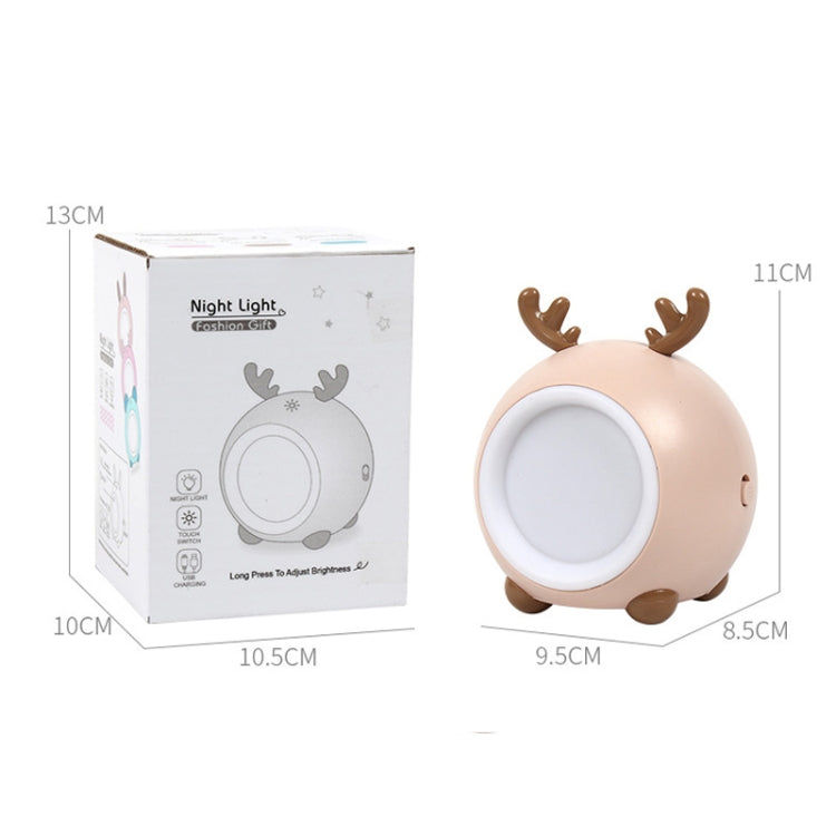 XY010 2 PCS Cute Pet Night Light LED Touch Dimming Dormitory Bedside Light(Pink Bear) - Night Lights by buy2fix | Online Shopping UK | buy2fix