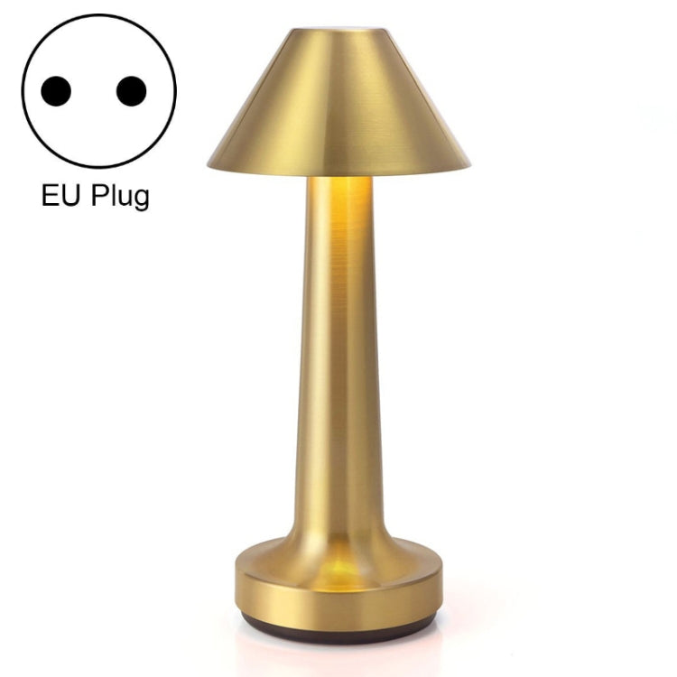 JB-TD001 LED Touch Table Lamp Cafe Restaurant Decoration Night Light, Specification: EU Plug(Golden) - Bedside Light by buy2fix | Online Shopping UK | buy2fix