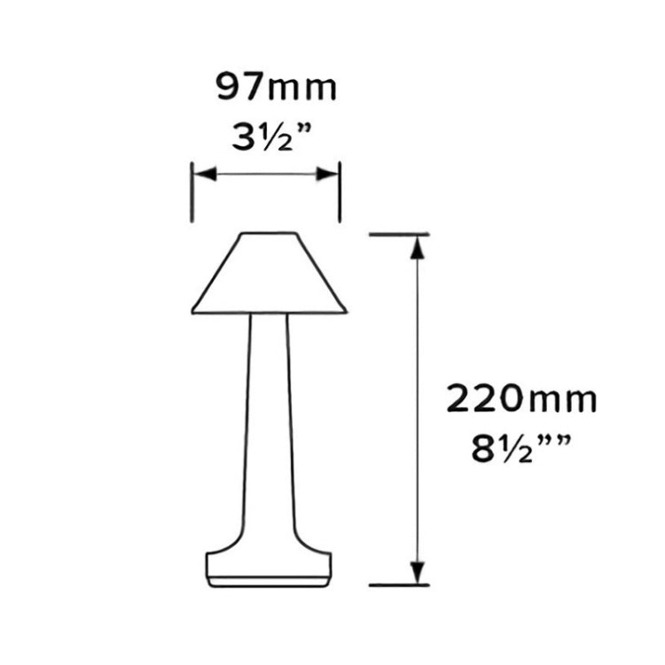 JB-TD001 LED Touch Table Lamp Cafe Restaurant Decoration Night Light, Specification: EU Plug(Golden) - Bedside Light by buy2fix | Online Shopping UK | buy2fix