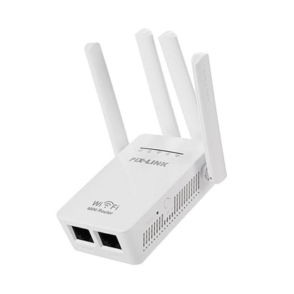 PIX-LINK LV-WR09 300Mbps WiFi Range Extender Repeater Mini Router(EU Plug) - Wireless Routers by buy2fix | Online Shopping UK | buy2fix