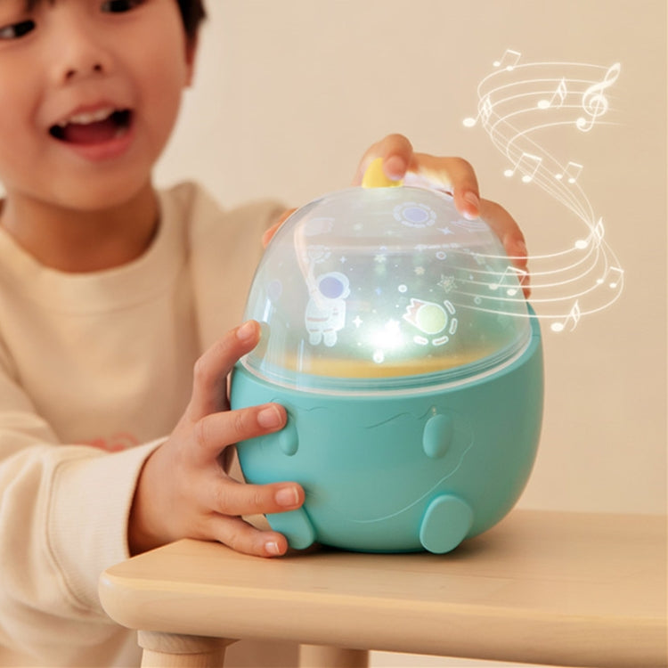 CX-12 Little Dinosaur Starry Sky Light USB Music Box Night Light LED Dream Rotating Projection Lamp(Blue) - Projection Lamp by buy2fix | Online Shopping UK | buy2fix