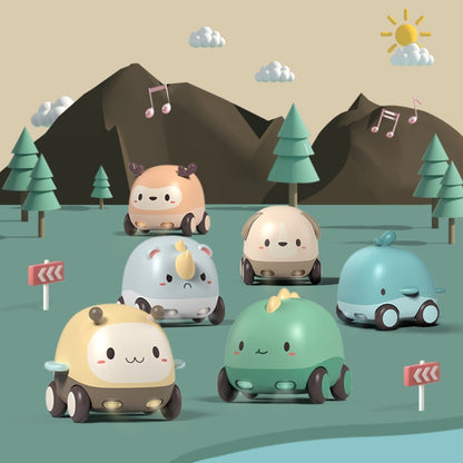 Cartoon Cute Pet Pull Back Car Children Mini Puzzle Inertia Car Toy(Deer) - Electronic Pets by buy2fix | Online Shopping UK | buy2fix