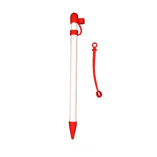 2 PCS 3 In 1 Anti-lost Pen Cap + Anti-lost Conversion Cable + Pen Tip Protective Case Set For Apple Pencil(Red) - Pencil Accessories by buy2fix | Online Shopping UK | buy2fix