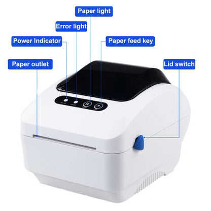 Xprinter XP-320B 80mm Thermal Barcode Supermarket Cashier Label Printer, Spec: USB(EU Plug) - Printer by Xprinter | Online Shopping UK | buy2fix