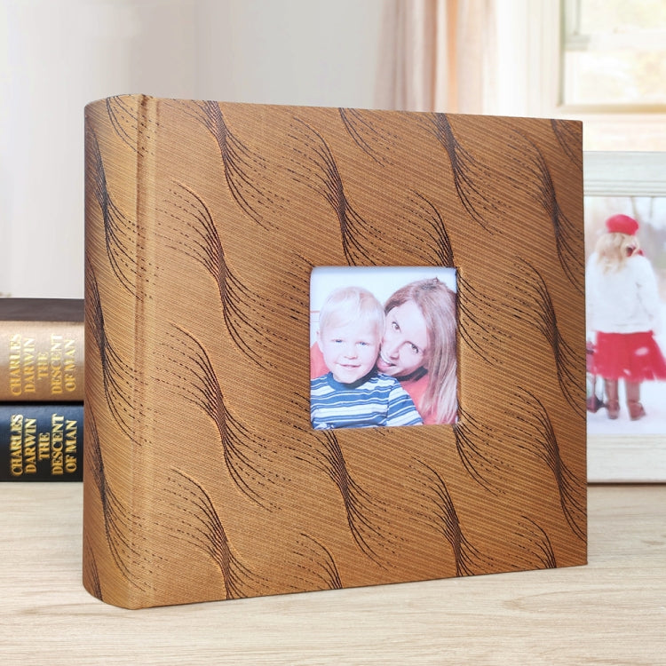 4R 6 Inch 200 Sheets Cloth Photo Album Baby Growth Memorial Album Interstitial Album(Golden) - Photo Albums & Photo Frames by buy2fix | Online Shopping UK | buy2fix