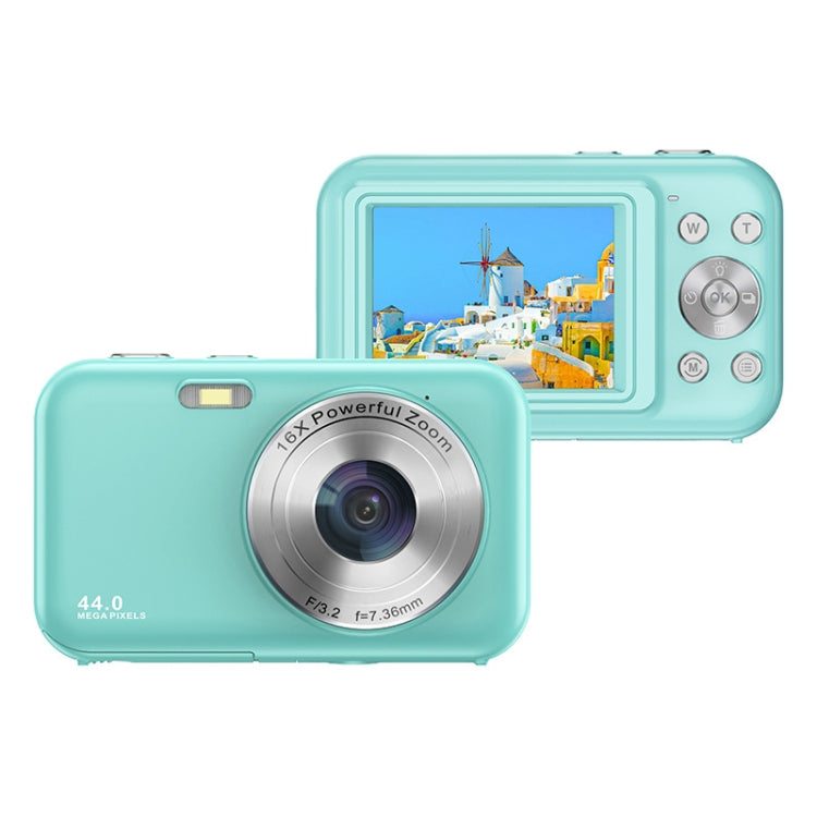 DC406L 2.4-Inch 1080P Mini HD 16X Zoom Digital Camera Home Children Camera EU Plug(Green) - Children Cameras by buy2fix | Online Shopping UK | buy2fix