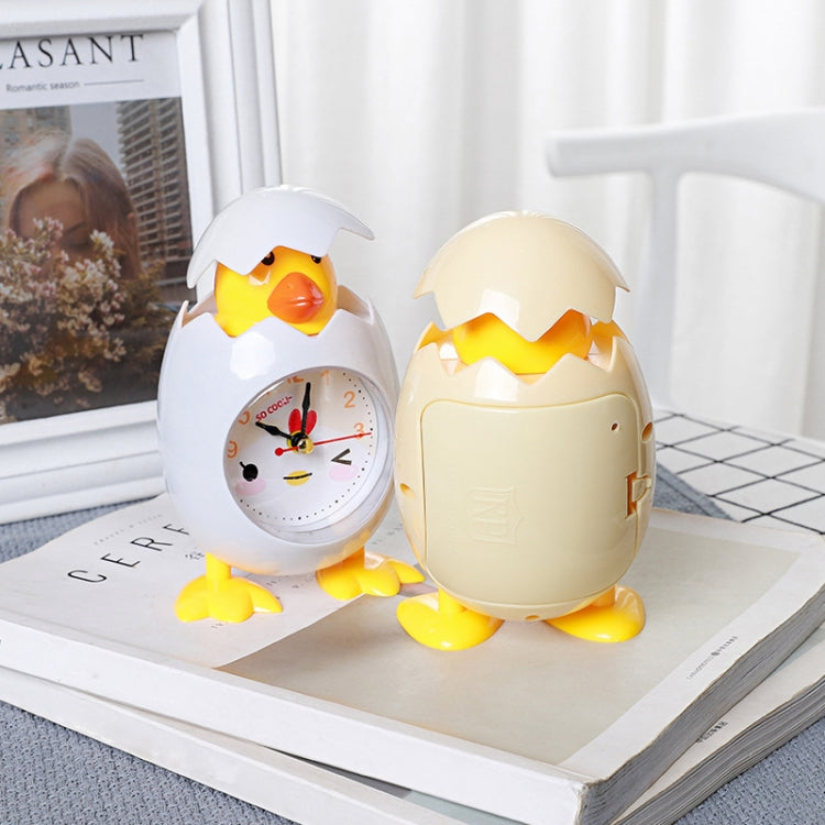 RP001 Cartoon Chicken Eggshell Chicks Alarm Clock Student Gift Children Bedroom Ornaments(Yellow) - Alarm Clocks by buy2fix | Online Shopping UK | buy2fix