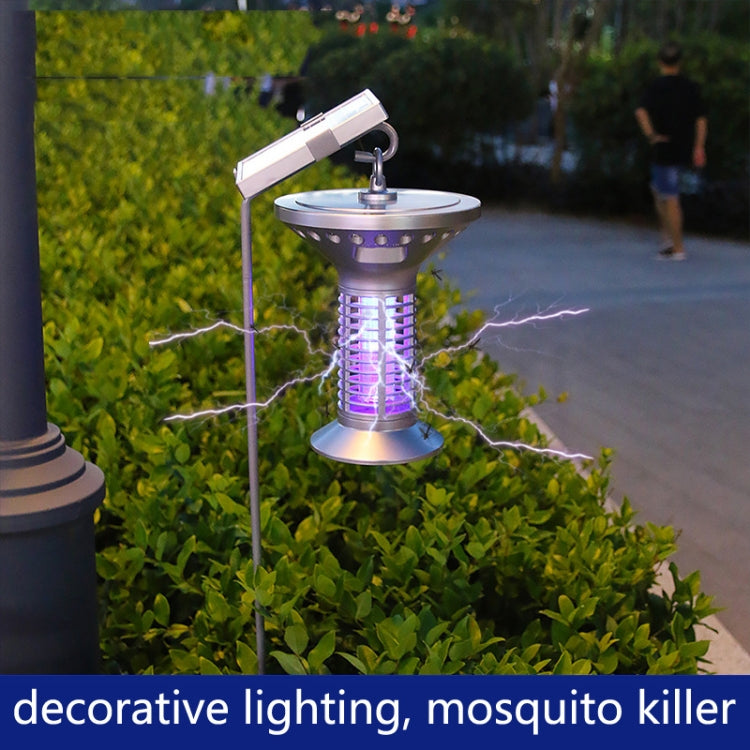 Household Outdoor Solar Light Control Mosquito Lamp(Silver) - Solar Lights by buy2fix | Online Shopping UK | buy2fix