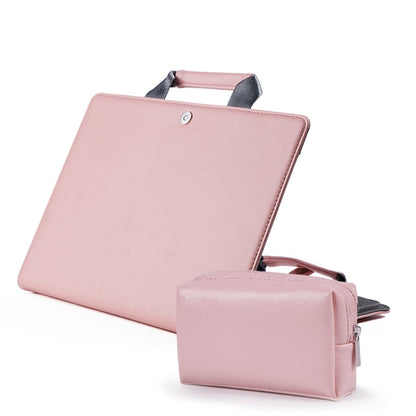 Book Style Laptop Protective Case Handbag For Macbook 16 inch(Pink + Power Bag) - Protective Bags by buy2fix | Online Shopping UK | buy2fix