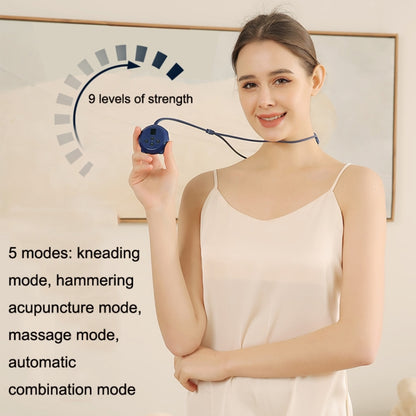 Home Electric Smart Cervical Spine Pulse Massager, Style: Ordinary Model(Blue) - Massage & Relaxation by buy2fix | Online Shopping UK | buy2fix