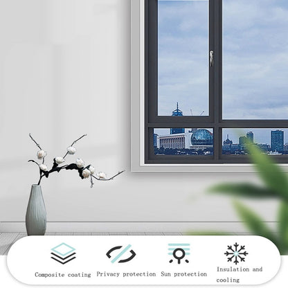 Sunscreen Shading Film One-way Perspective Anti-peeping Glass Sticker, Specification: 60x100cm(Green Silver Single Permeable) - Door & Window Films by buy2fix | Online Shopping UK | buy2fix